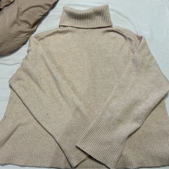 J Crew Beige Turtleneck Sweater - Picture 2 of 5